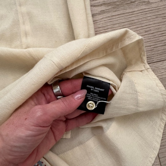 ISABEL MARANT ETOILE blouse size 40 (US 10)color beige - Picture 4 of 12